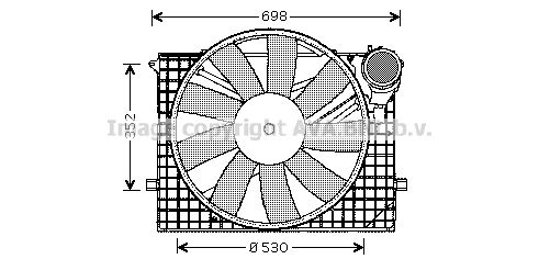 AVA QUALITY COOLING Вентилятор, охлаждение двигателя MS7505